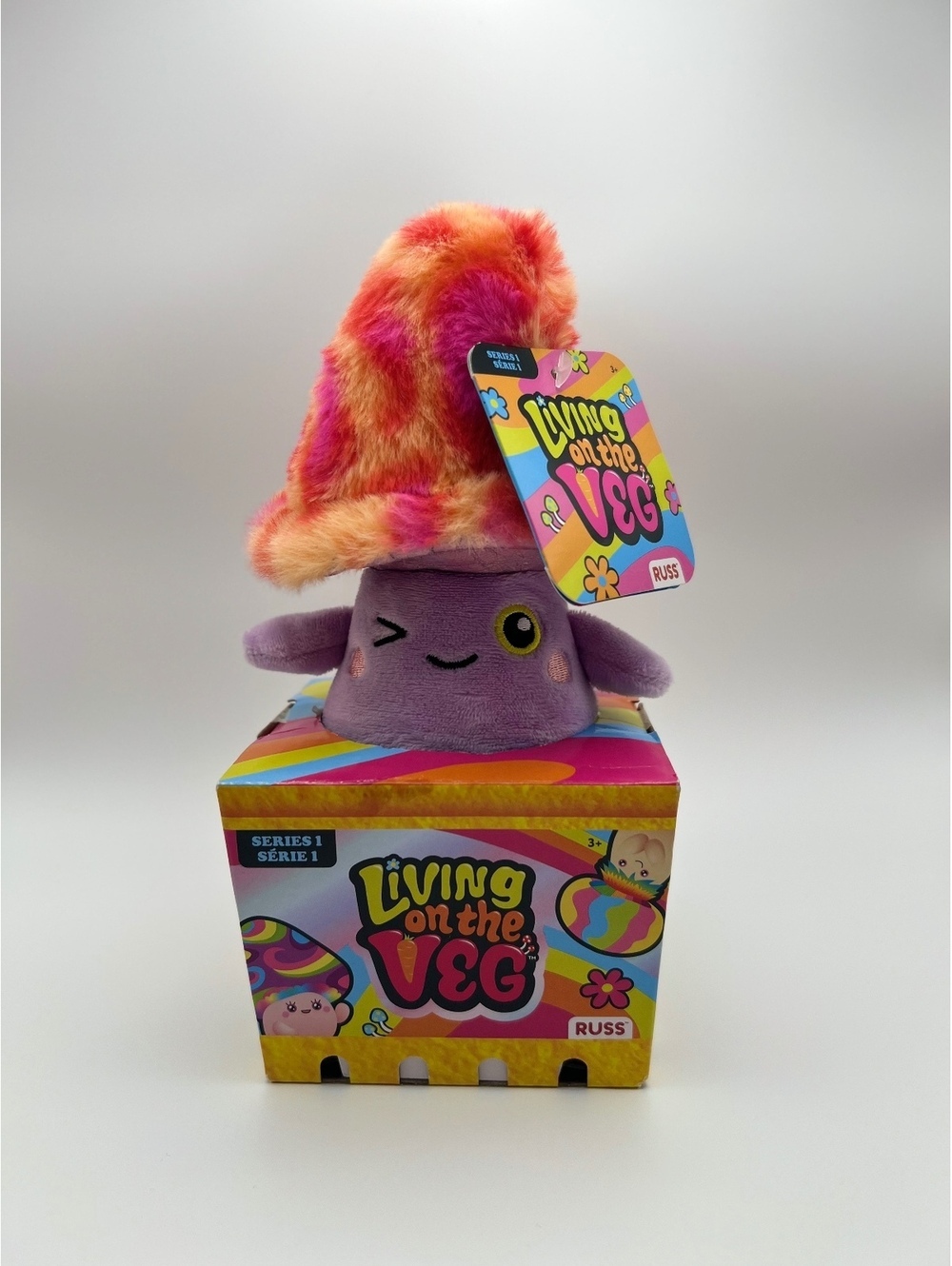 Russ Living on the Veg Series 1 Mushroom Plush NWT Cute Collectible Toy